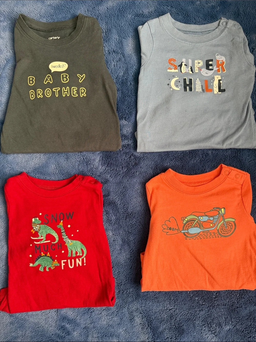 18 MO. Carter's 4-Pack Long Sleeve Onsies